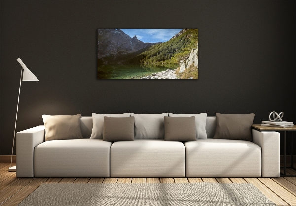 Tableau verre imprimé Lac Morskie Oko Tatry