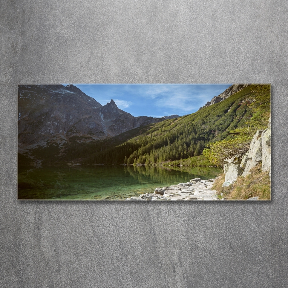 Tableau verre imprimé Lac Morskie Oko Tatry