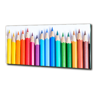 Tableau sur verre Crayons de couleur