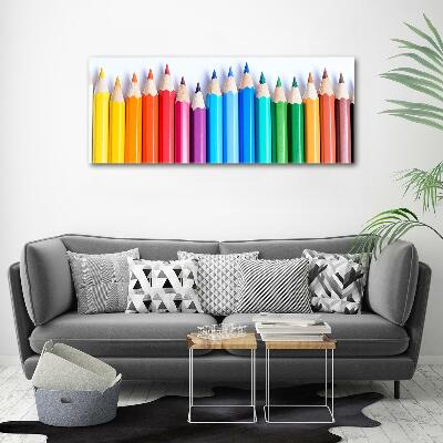 Tableau sur verre Crayons de couleur