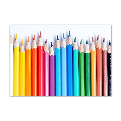 Tableau sur verre Crayons de couleur