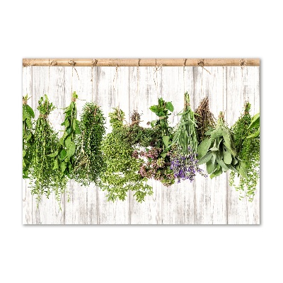 Tableau imprimé sur verre Herbes sur un fil