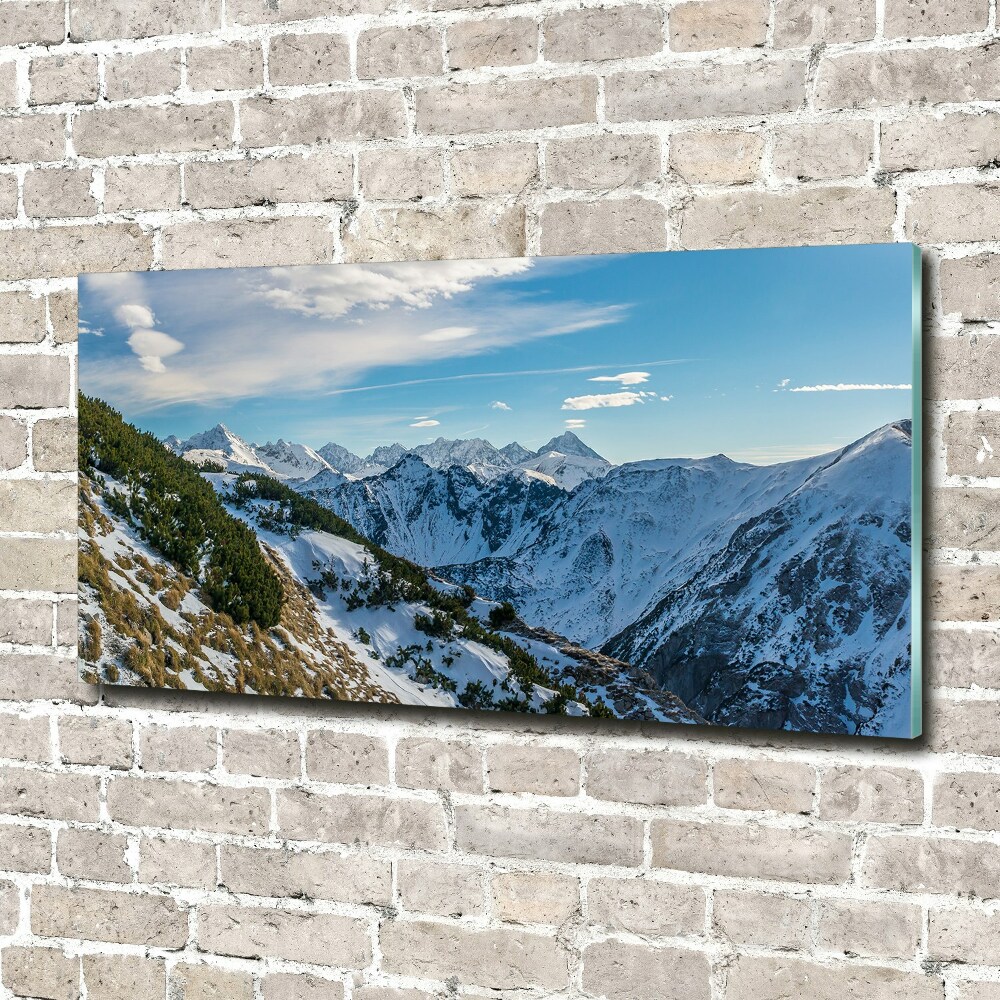 Tableau en verre Couronne des Tatras