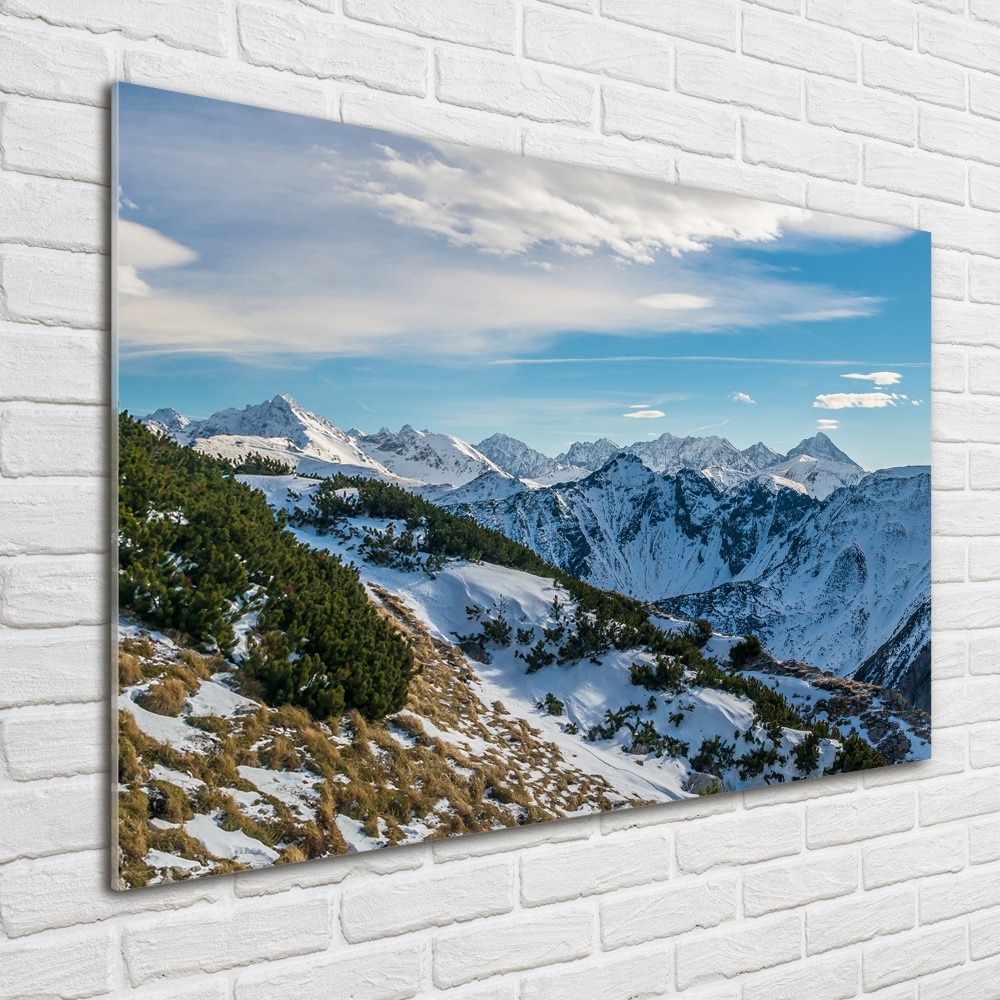 Tableau en verre Couronne des Tatras