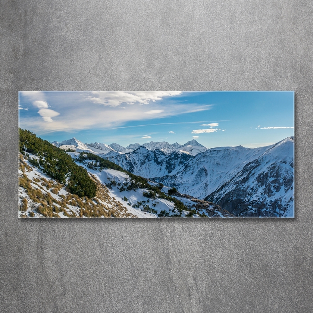 Tableau en verre Couronne des Tatras