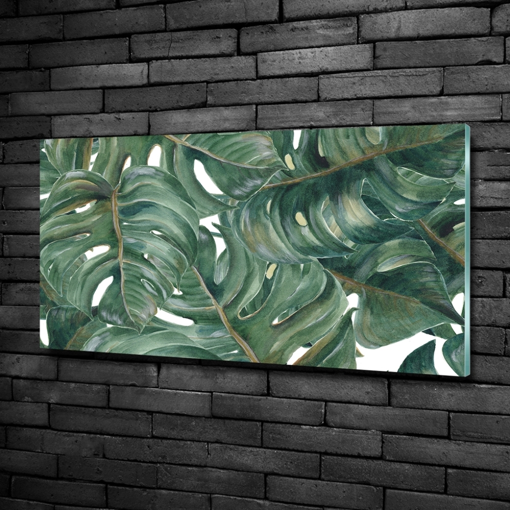 Tableau en verre Monstera