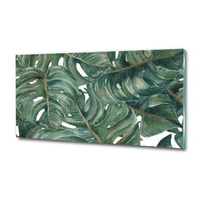 Tableau en verre Monstera