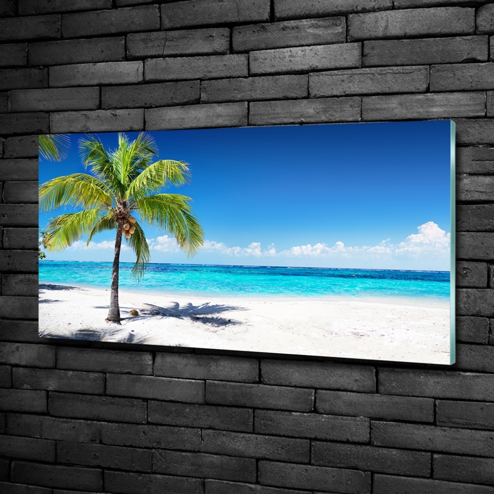 Tableau photo sur verre Plage tropicale