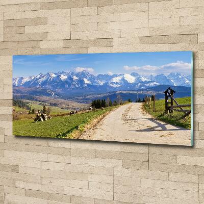 Tableau sur verre Panorama des Tatras