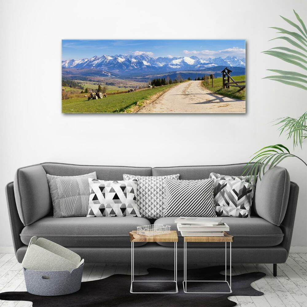 Tableau sur verre Panorama des Tatras