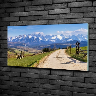 Tableau sur verre Panorama des Tatras