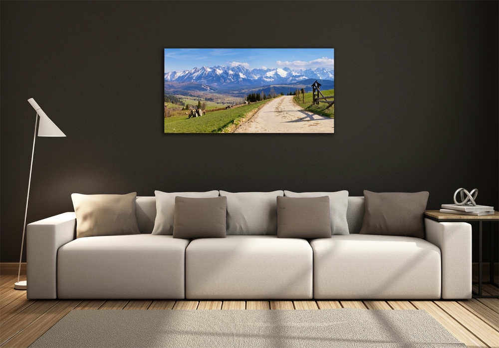 Tableau sur verre Panorama des Tatras