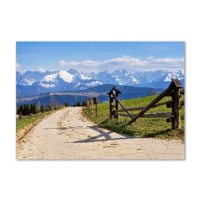 Tableau sur verre Panorama des Tatras