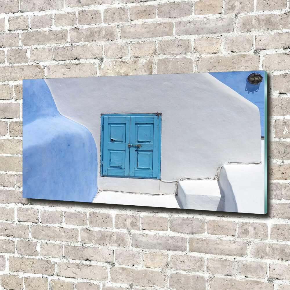 Tableau sur verre Santorin Grèce