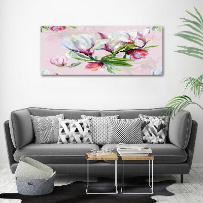 Tableau sur verre Fleurs de magnolia