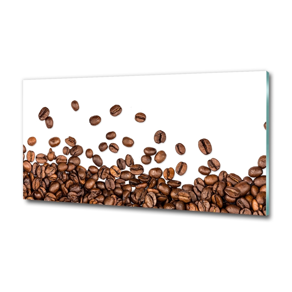 Tableau photo sur verre Grains de café