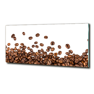 Tableau photo sur verre Grains de café