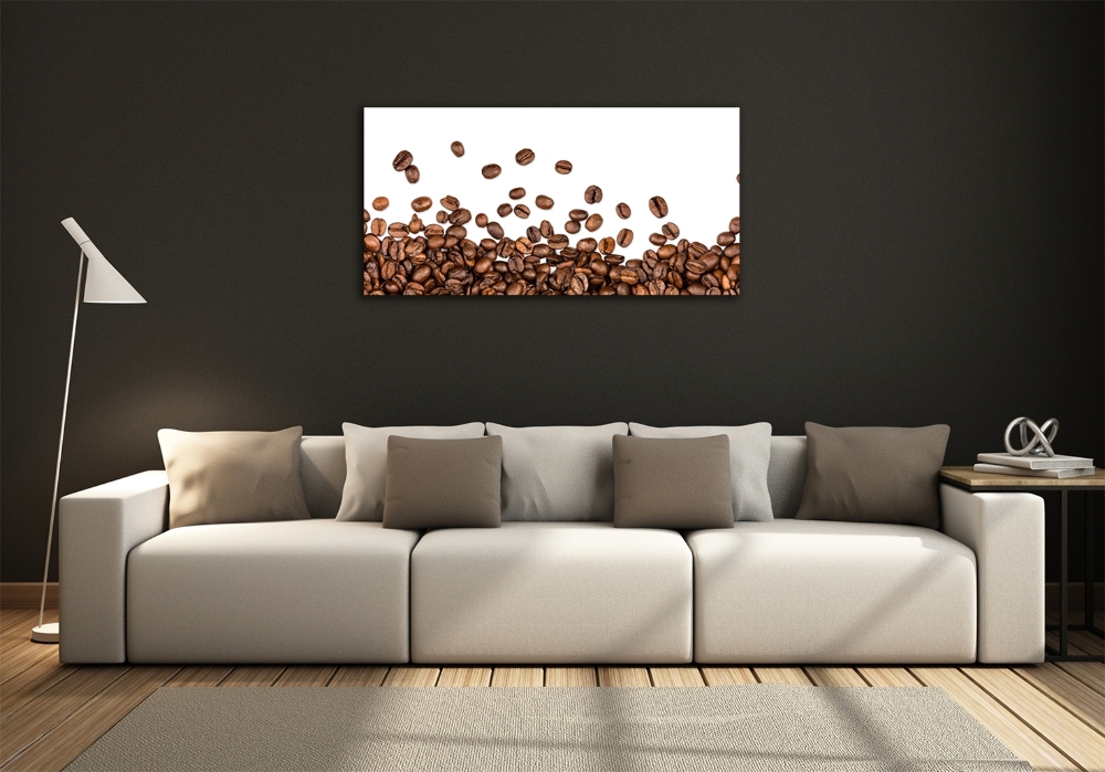 Tableau photo sur verre Grains de café