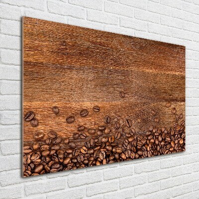 Tableau en verre Grains de café