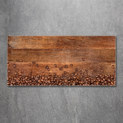 Tableau en verre Grains de café