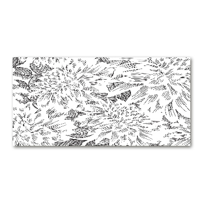 Tableau photo sur verre Motif floral