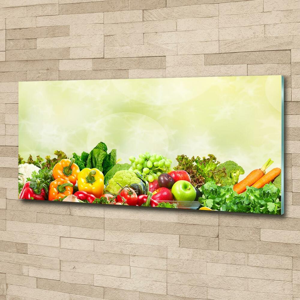 Tableau imprimé sur verre Légumes