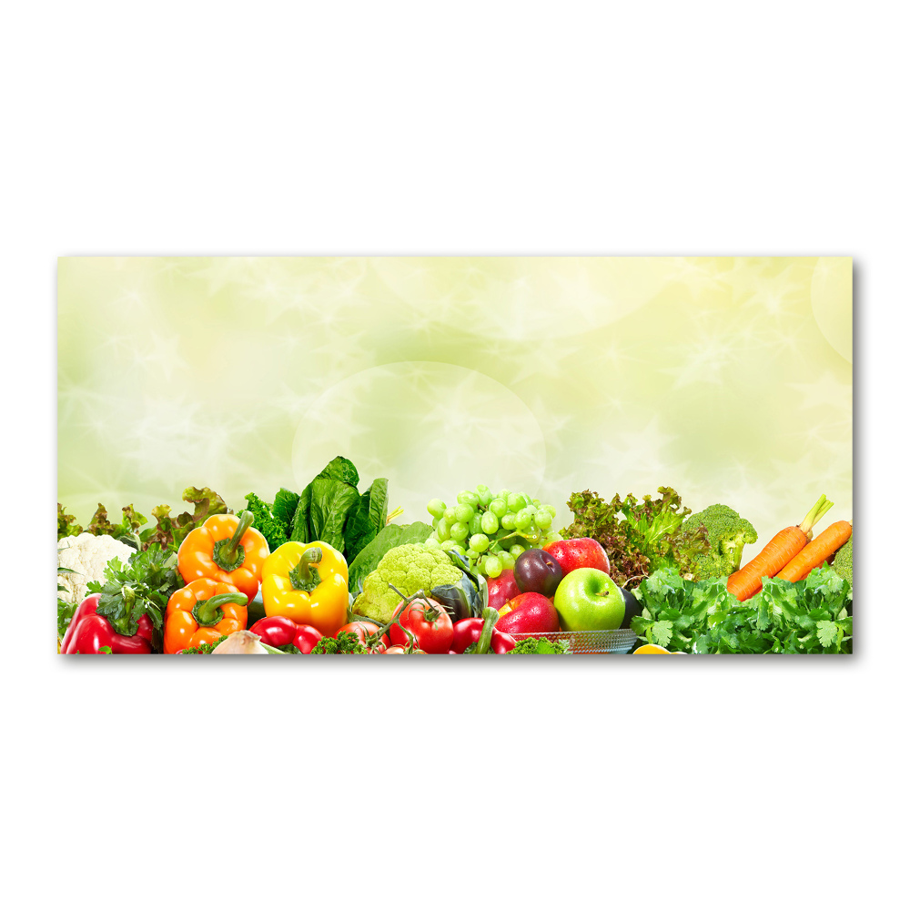 Tableau imprimé sur verre Légumes