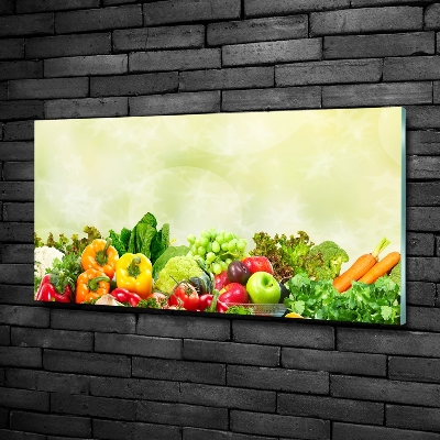 Tableau imprimé sur verre Légumes