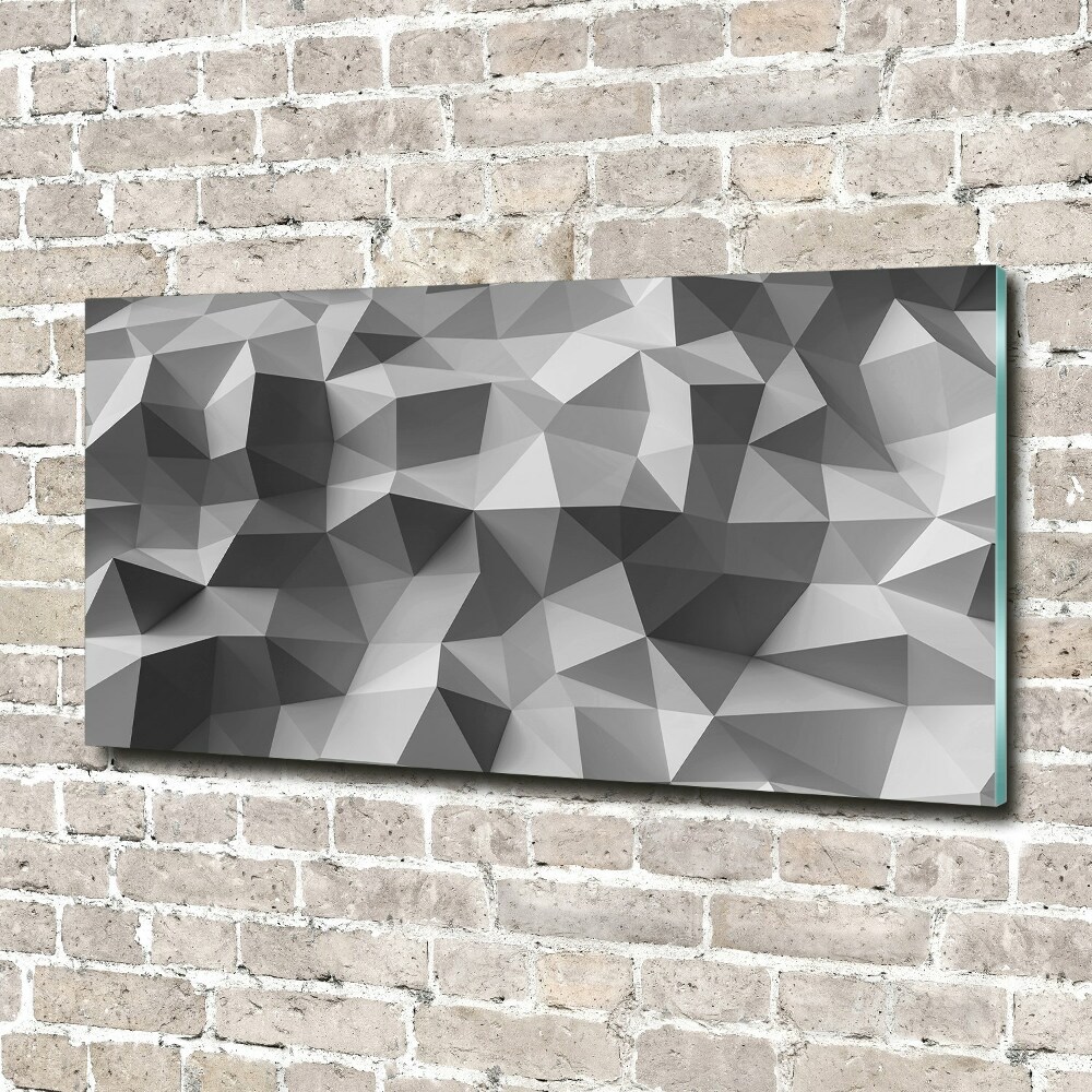 Tableau photo sur verre Abstraction des triangles