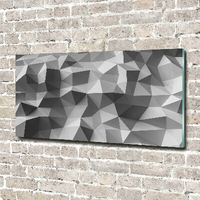 Tableau photo sur verre Abstraction des triangles