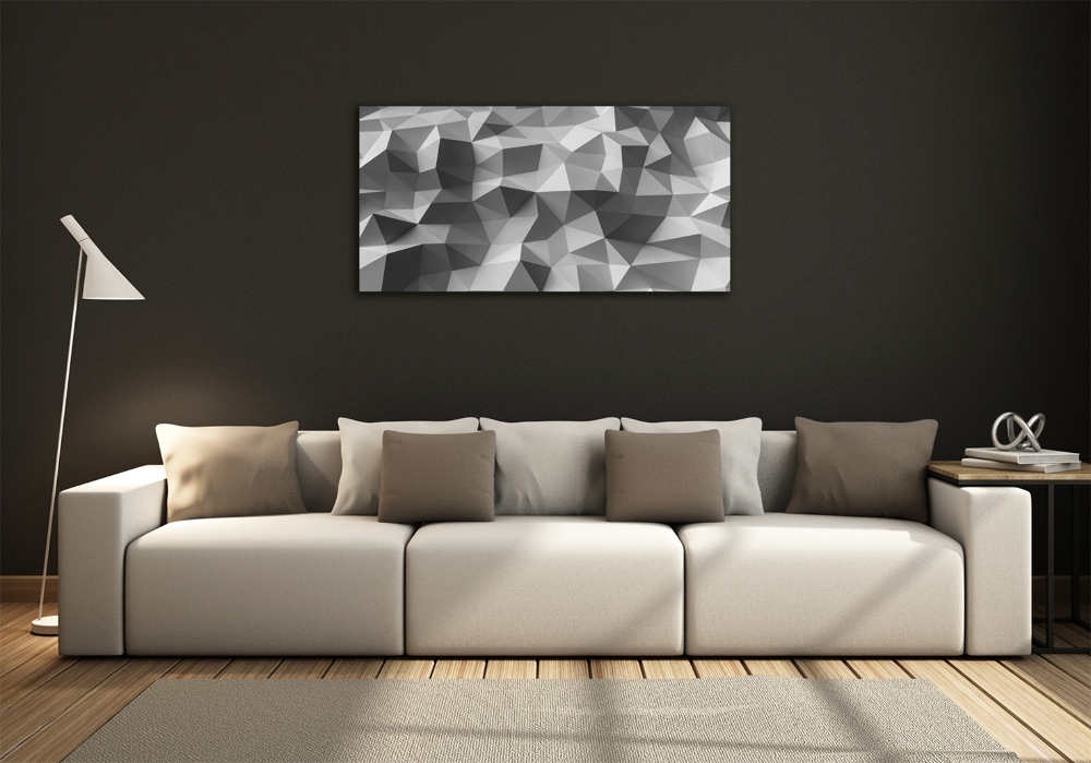 Tableau photo sur verre Abstraction des triangles