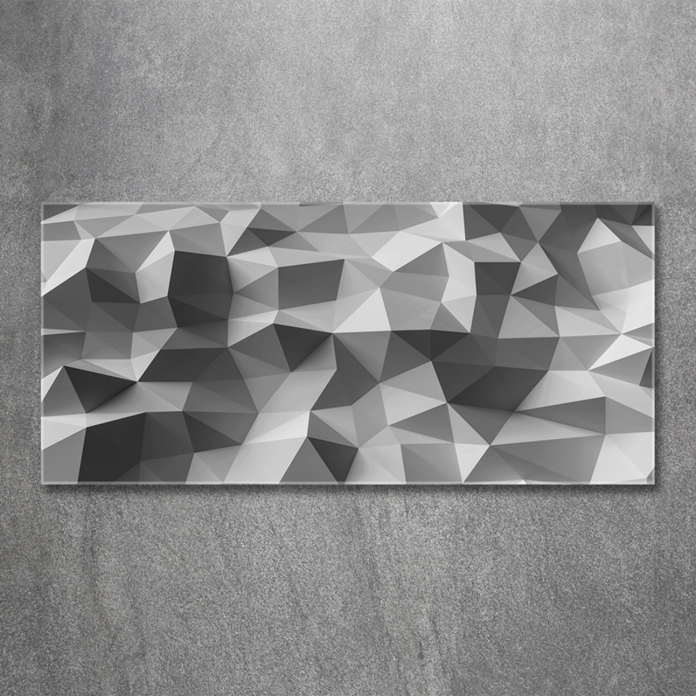 Tableau photo sur verre Abstraction des triangles