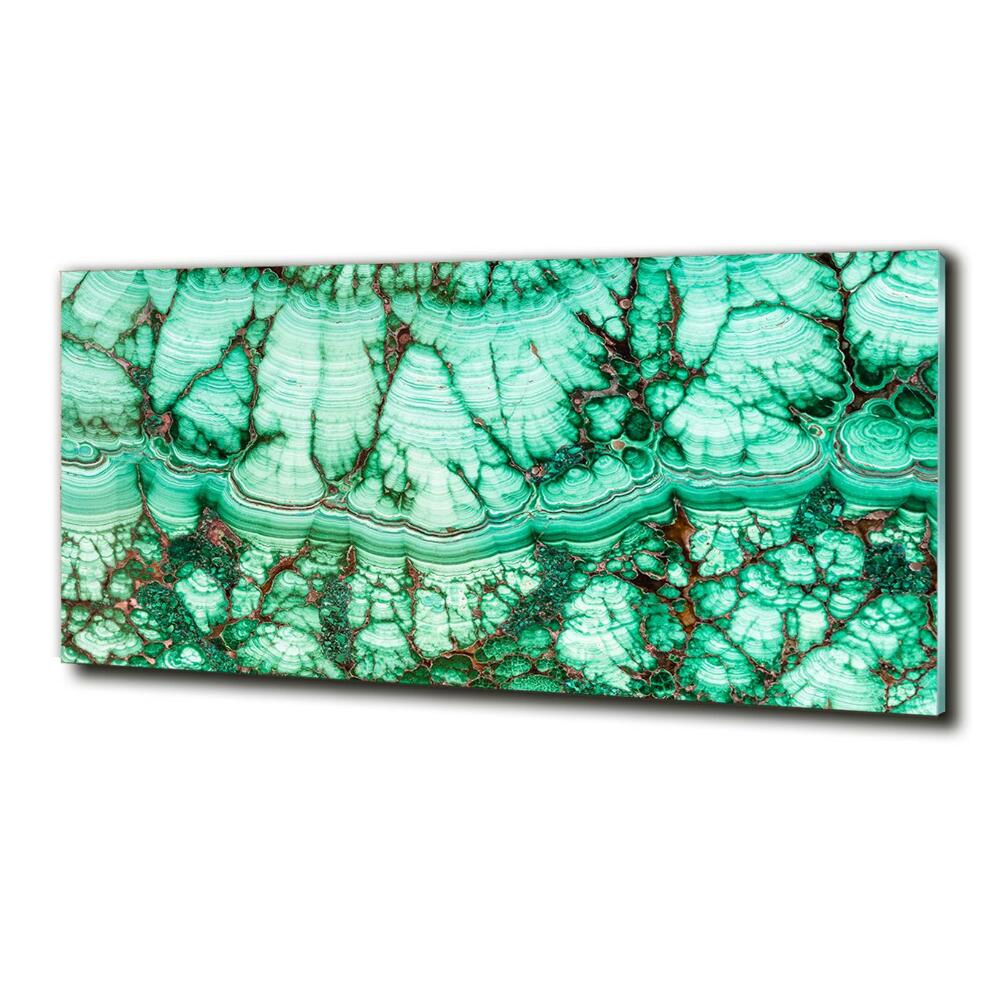 Tableau verre imprimé Texture malachite