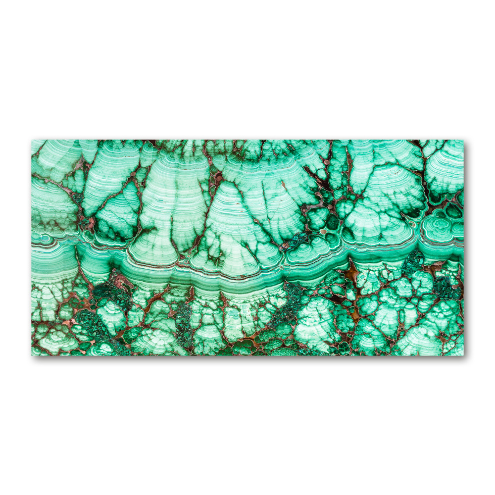 Tableau verre imprimé Texture malachite