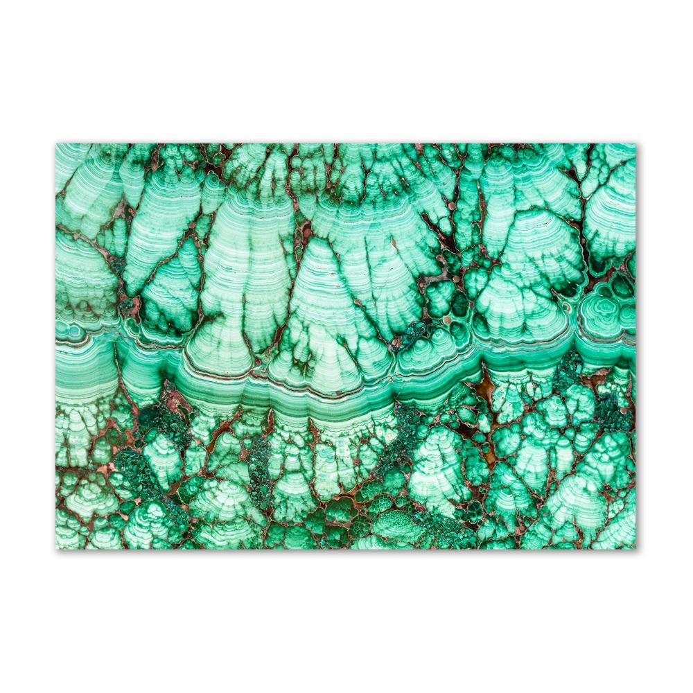 Tableau verre imprimé Texture malachite