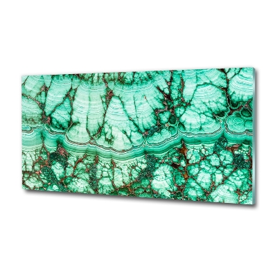 Tableau verre imprimé Texture malachite