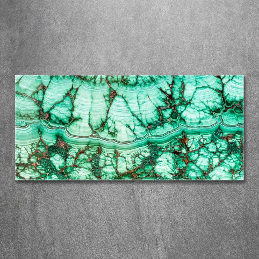 Tableau verre imprimé Texture malachite