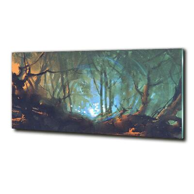 Tableau imprimé sur verre Forêt mystique