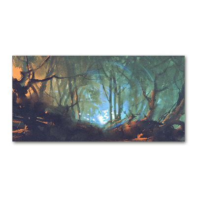 Tableau imprimé sur verre Forêt mystique