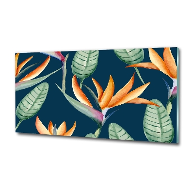 Tableau en verre Strelitzia royal