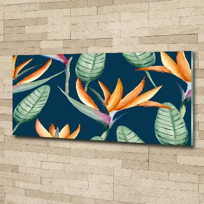 Tableau en verre Strelitzia royal