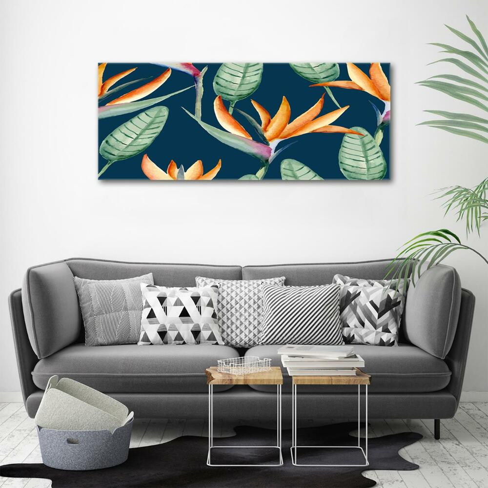 Tableau en verre Strelitzia royal