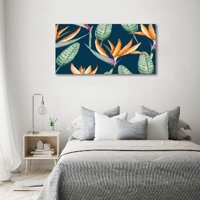 Tableau en verre Strelitzia royal