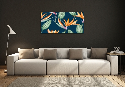 Tableau en verre Strelitzia royal