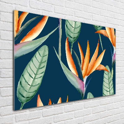 Tableau en verre Strelitzia royal