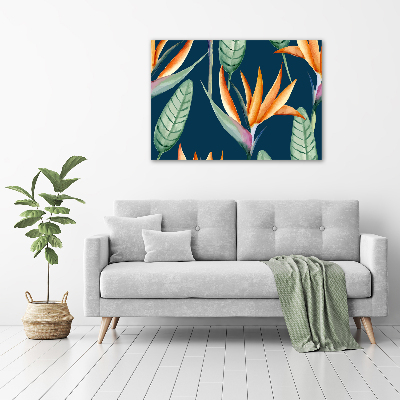 Tableau en verre Strelitzia royal