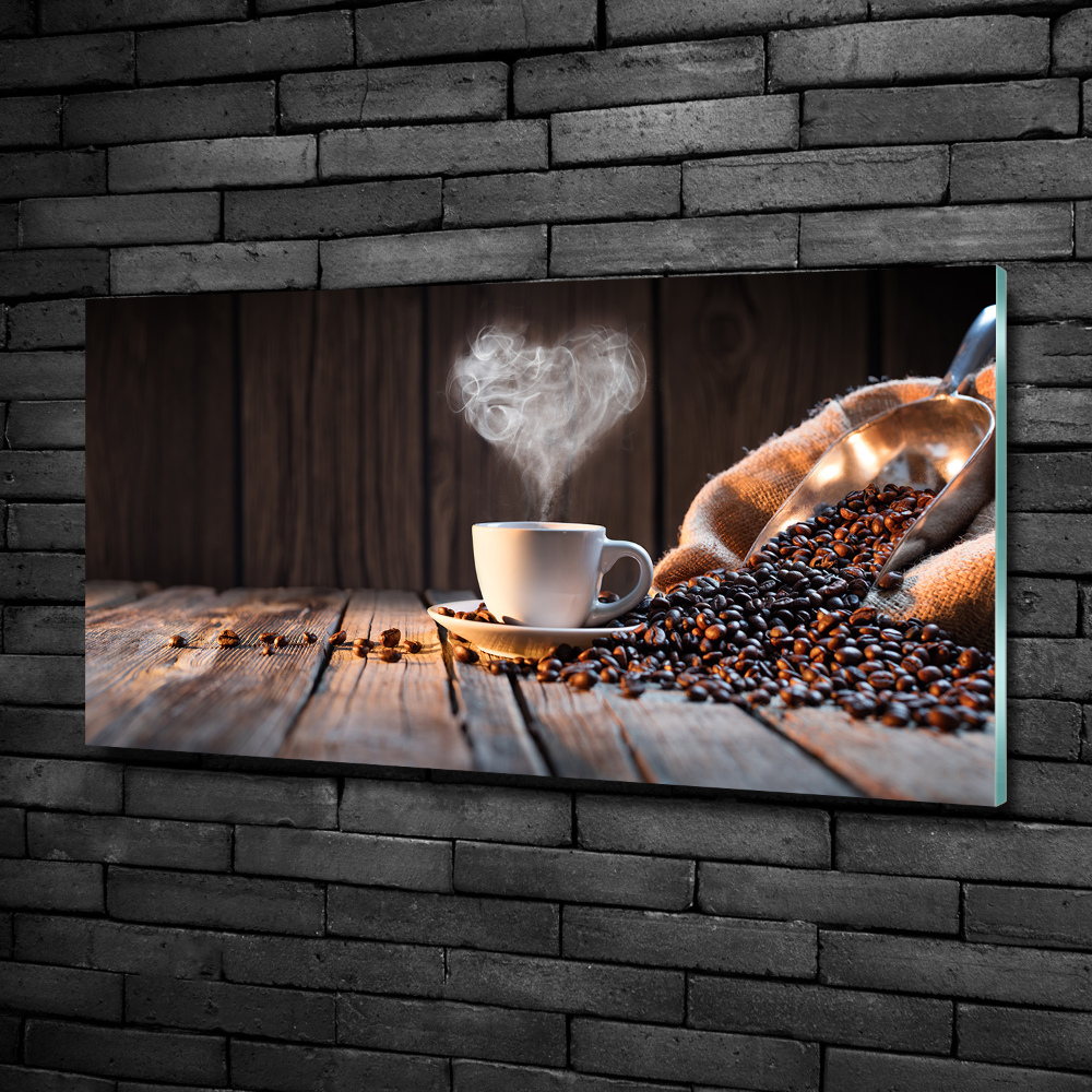 Tableau sur verre Tasse de café