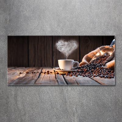 Tableau sur verre Tasse de café