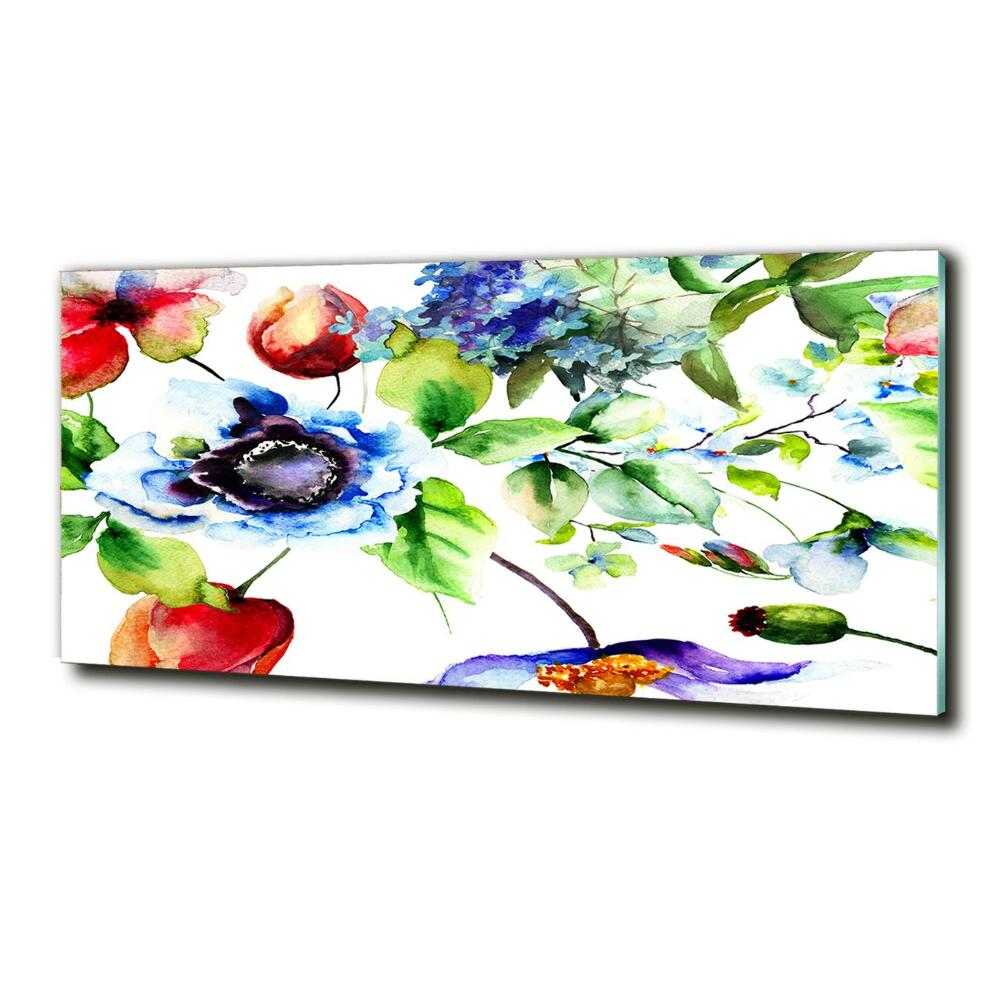 Tableau imprimé sur verre Fleurs de printemps