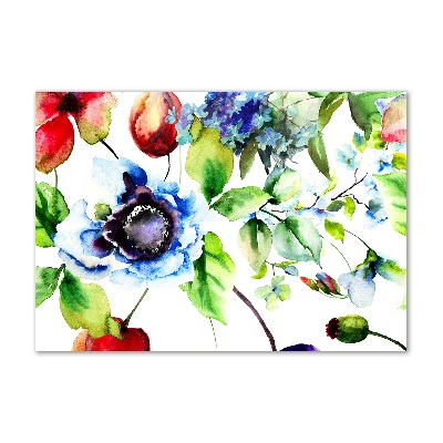 Tableau imprimé sur verre Fleurs de printemps